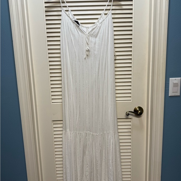 RACHEL Rachel Roy White Dress with Gold Accents - Picture 3 of 4